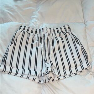 Forever 21 Black and White Striped Shorts